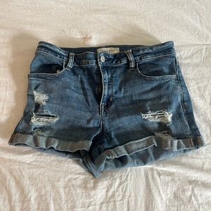 Dark wash size 28 Jean shorts.